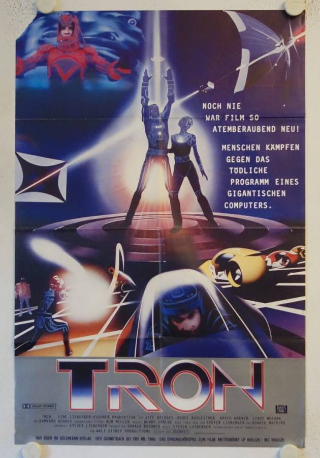 Tron originales deutsches Filmplakat